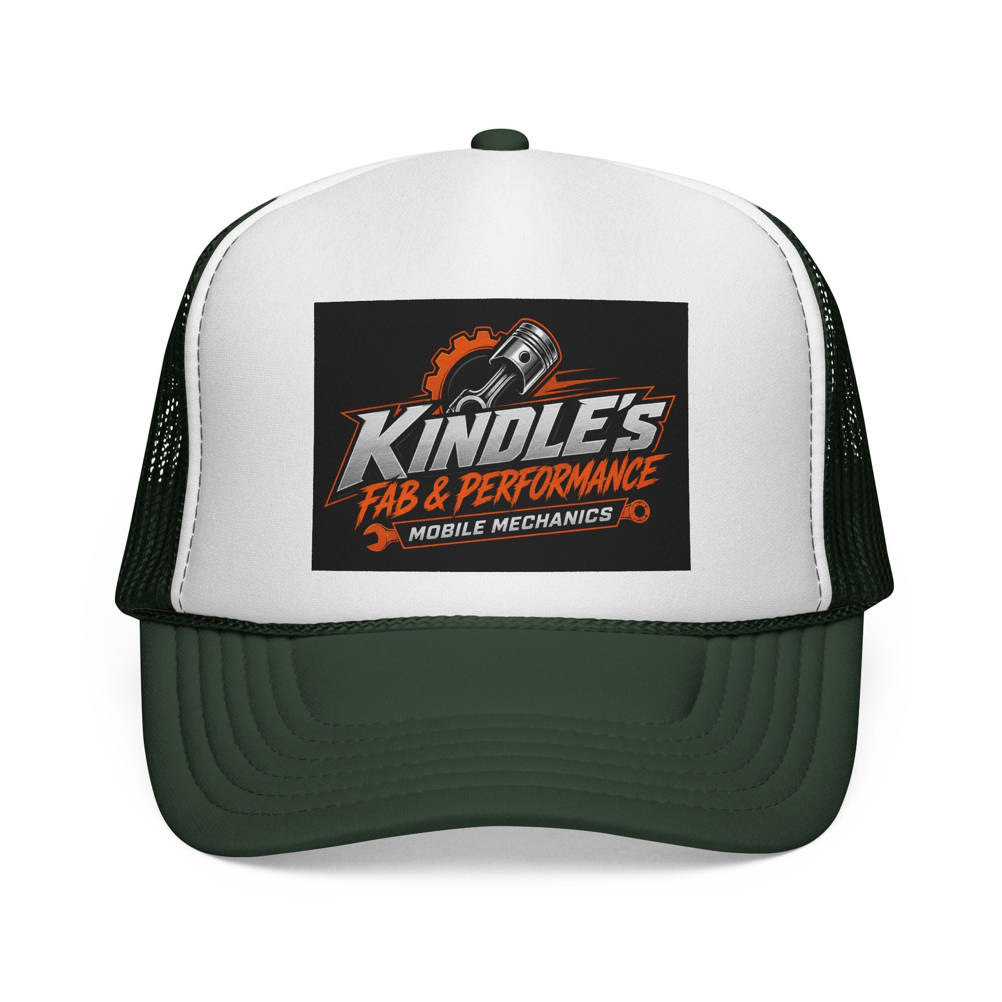 Kindle's Fab & Performance Trucker Cap — Mobile Mechanics Logo Hat