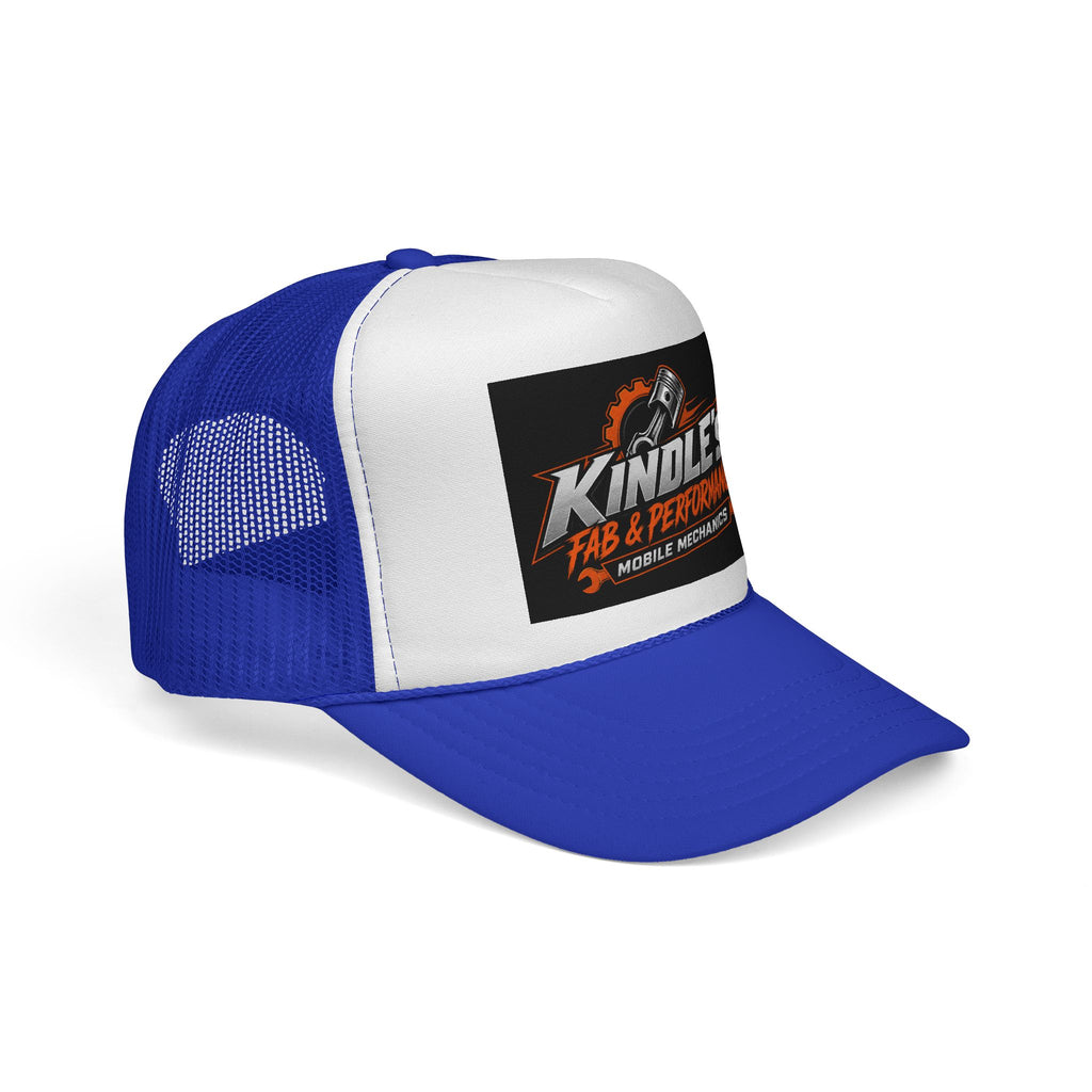 Kindle's Fab & Performance Trucker Cap — Mobile Mechanics Logo Hat