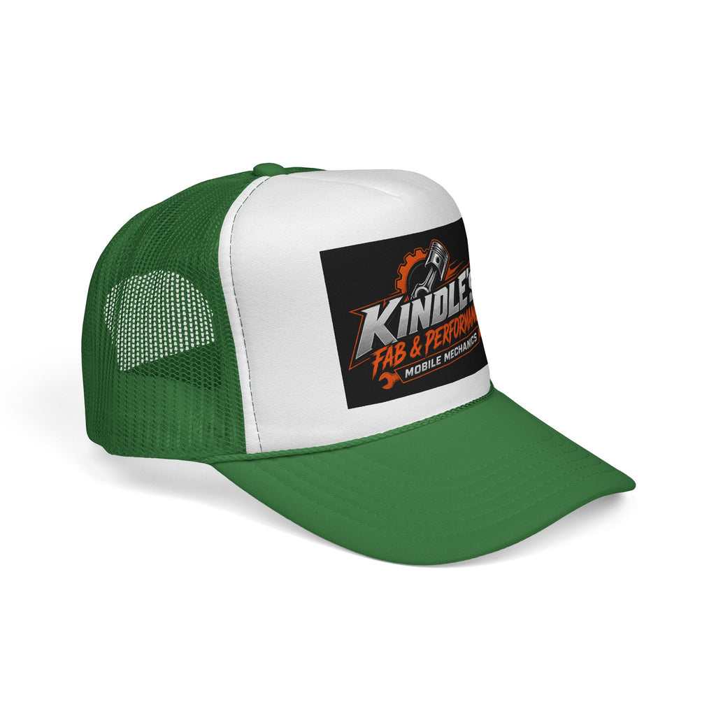 Kindle's Fab & Performance Trucker Cap — Mobile Mechanics Logo Hat
