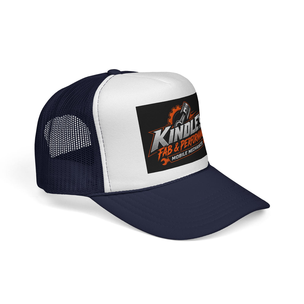 Kindle's Fab & Performance Trucker Cap — Mobile Mechanics Logo Hat