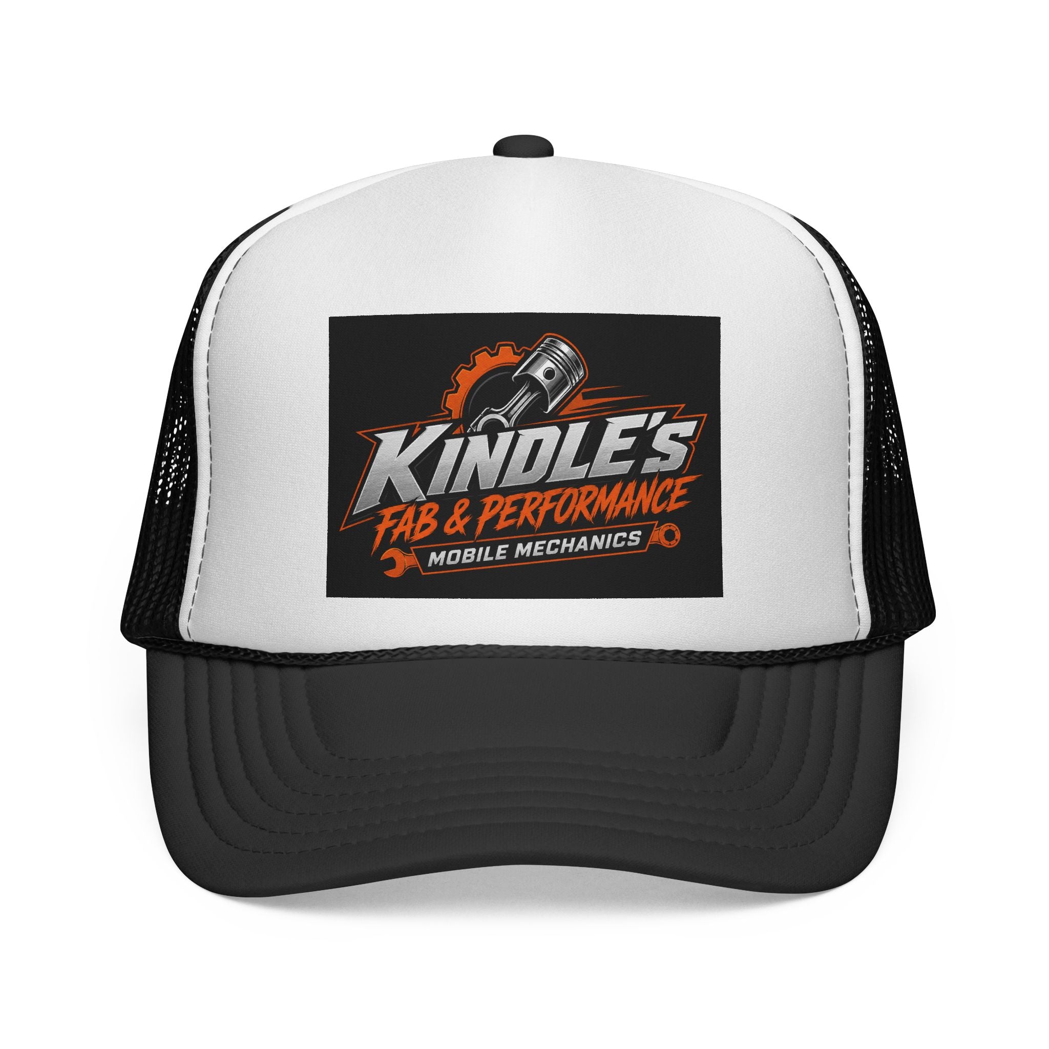 Kindle's Fab & Performance Trucker Cap — Mobile Mechanics Logo Hat